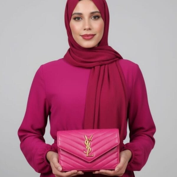 WhatsApp Image 2025-10-26 at 17.09.05 Sac Pochette / Portefeuille Chaîne Matelassé Fushia