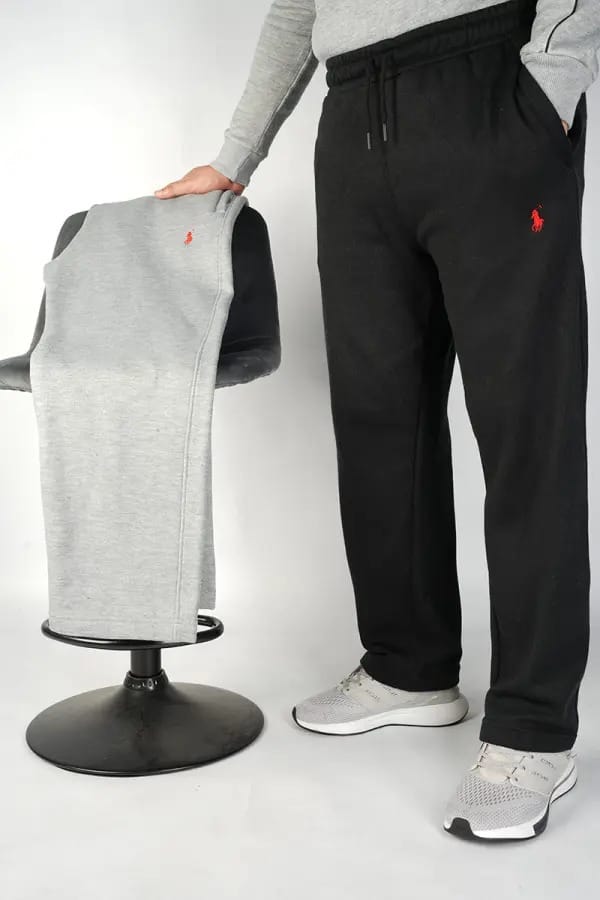 Packs 2 Sweatpants RALPH LAUREN Chauds & Doux ( Gris + Noir ) Ref-RL771NJ