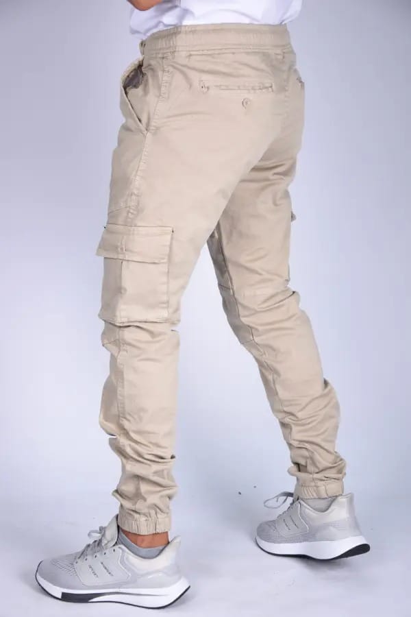 Pantalon jogger Para En toile – Beige-ref-470