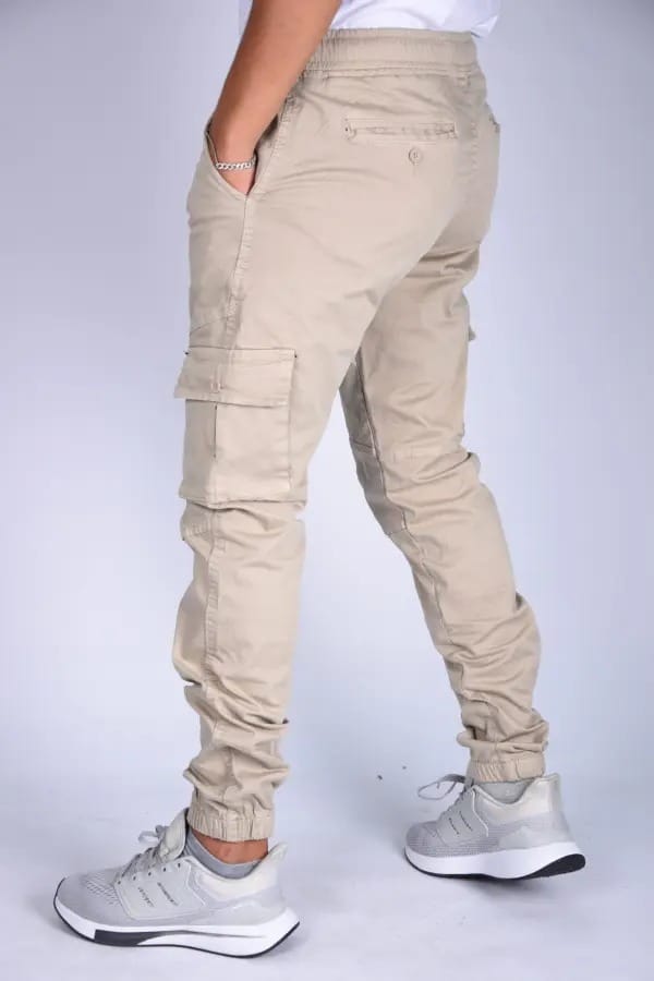 Pantalon jogger Para En toile – Beige-ref-470
