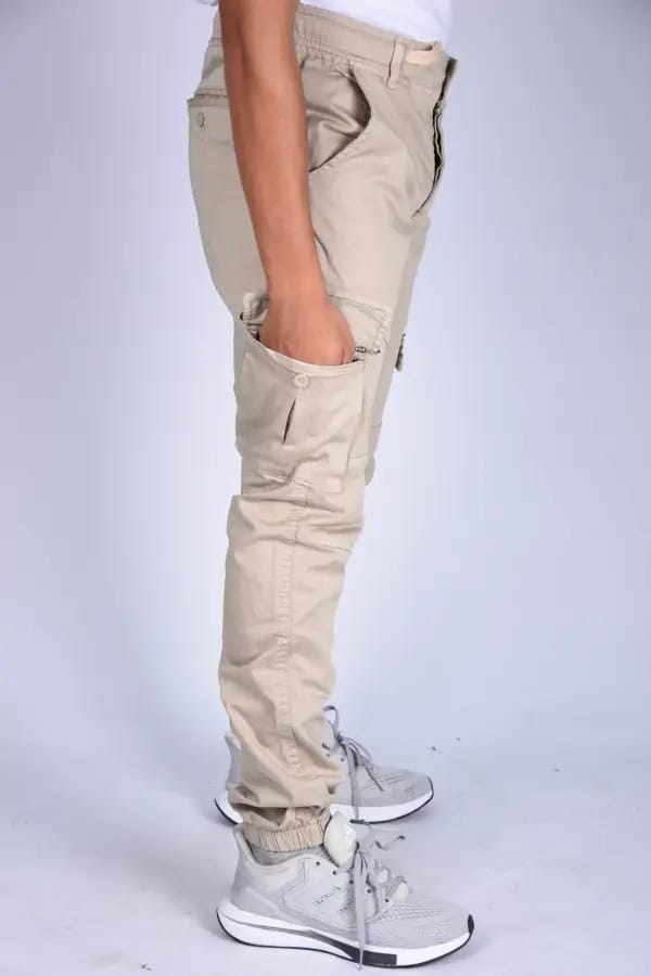 Pantalon jogger Para En toile – Beige-ref-470
