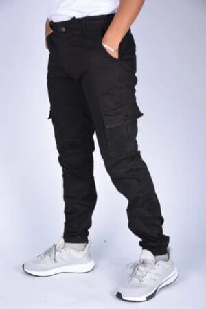 image (13) Pantalon jogger Para En toile – Noir-ref-467