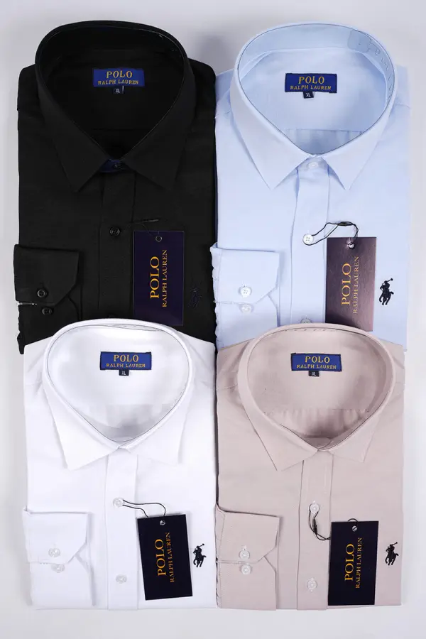 Pack Prestige – 4 Chemises Ralph Lauren 100% Coton ref-RLV7H44A
