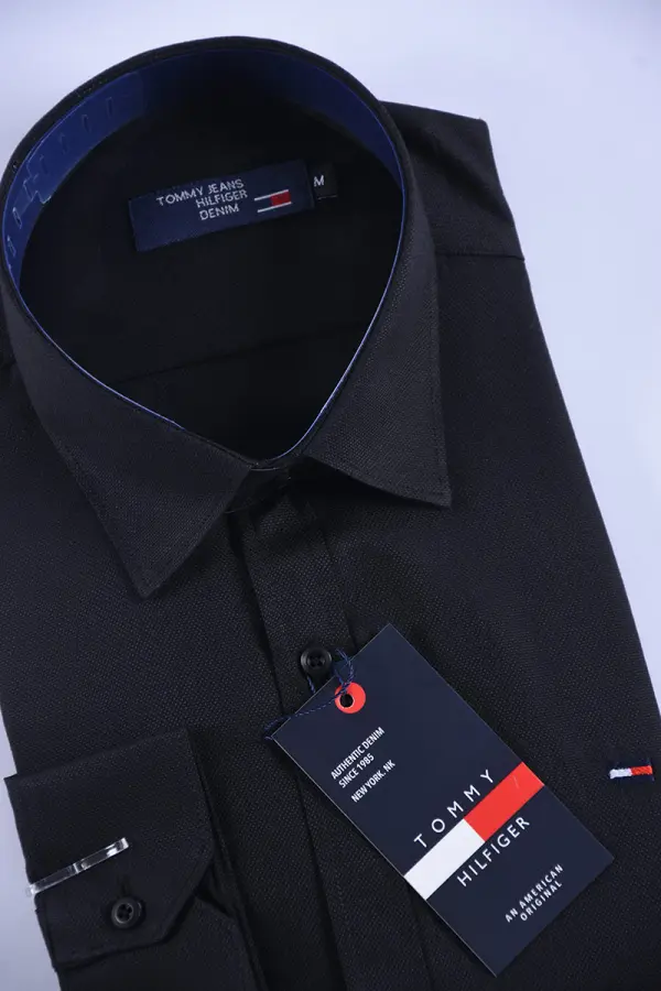 6ZBmkkDWQzhlCgRKMBtvd5NXegQuKFUNaDwspYIL Chemise Tommy Oxford coton piqué Ref-Pc07810 ( Noir )