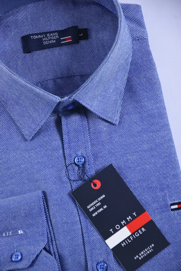 V1cErj6v7nfbf6XqaJedxqZMvWsgOKsyx3bOhMUP Chemise Tommy Oxford coton piqué Ref-Pc07810 ( Bleu roi )