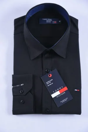 upCdZEgQ7CL1gsHS4HrFuTOXLgcyfsZmjtCbf7E2 Chemise Tommy Oxford coton piqué Ref-Pc07810 ( Noir )