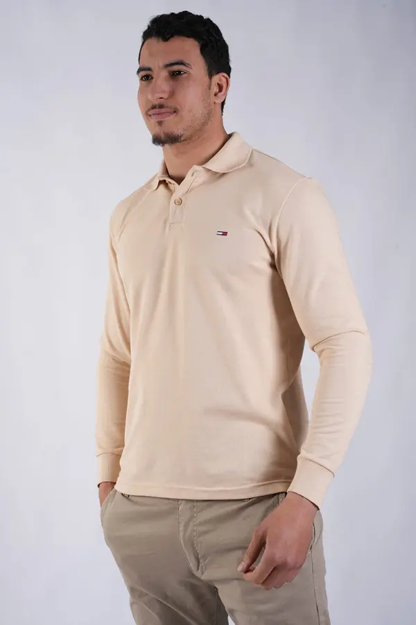 Pack 3 Polo Tommy manches Longue en Pur Coton Piqué Ref-TP5GG410