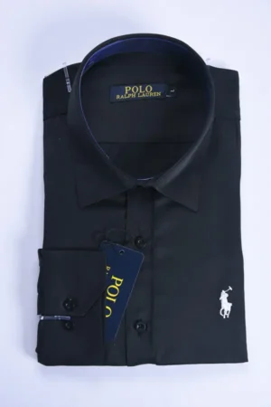 Chemise Ralph En pur Coton Ref-RS8701 ( Noir )