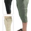 Packs Pack de 3 Pantacourt Massimo Dutti En Toile Léger Ref-PM66251J ( Vert Royale + Beige + Noir