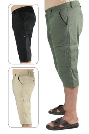 WhatsApp Image 2026-06-08 at 23.03.56 Packs Pack de 3 Pantacourt Massimo Dutti En Toile Léger Ref-PM66251J ( Vert Royale + Beige + Noir
