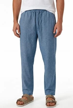 WhatsApp Image 2026-06-20 at 13.08.34 Pantalon Massimo dutti en 100 % Lin Relaxed Fit BLEU