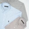 Pack 3 Chemises Ralph Demi-Manches rayée – Chambray Cotton Ref-RR1QQ30N